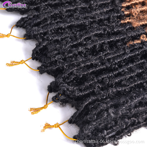 High Quality Hair Crochet Synthetic Hair Black Brown 18/20 Inch Butterfly Hair Natural And Comfortable African Women Like